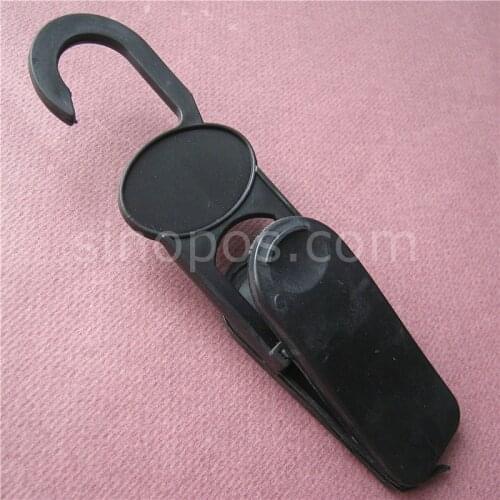 Plastic Boots Hanger Labelling Clip 150mm, leather fabric swatch display hanging clip, heavy duty merchandise clip with hook