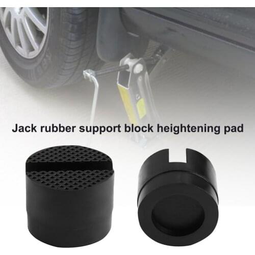 Car Lift Jack Stand Rubber Pads Floor Slotted Car Rubber Jack Pads Auto Black Rubber Slotted Floor Jack Pad Frame Rail Adapter
