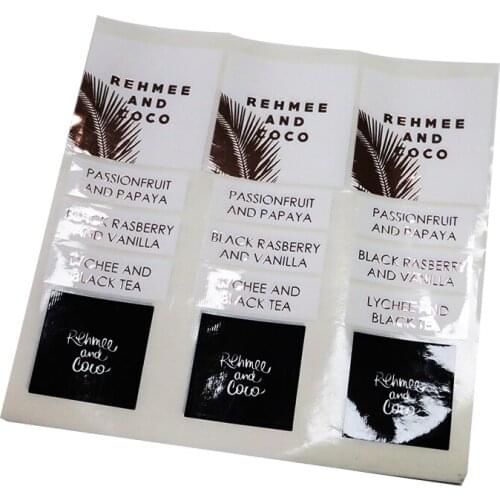 Transparent juice bottle label, transparent glass sticker, transparent drink label