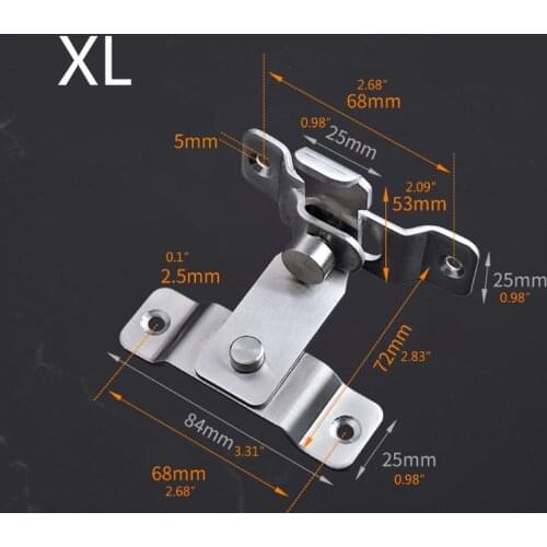 Stainless Steel Right Angle Locking Latch Sliding Barn Door Lock for Door Window
