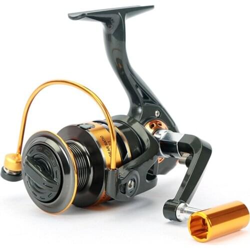 Spinning Reel Fishing Reel GF1000-6000 5.2:1 Spinning Reel Casting Fishing Rod Reel Lure Tackle Line Left/Right Handle Saltwater