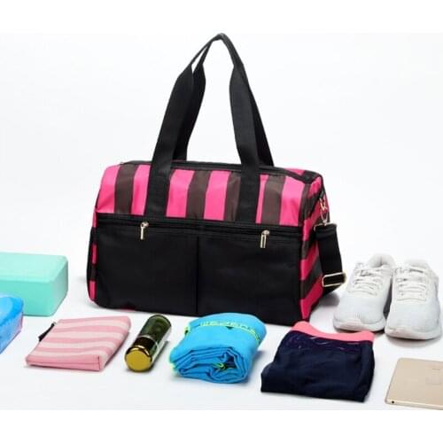 Sport Bag Unisex Shoe Position Dry Wet Separation Yoga Gym Large Capacity Durable Fitness Shoulder Bags for School Travel