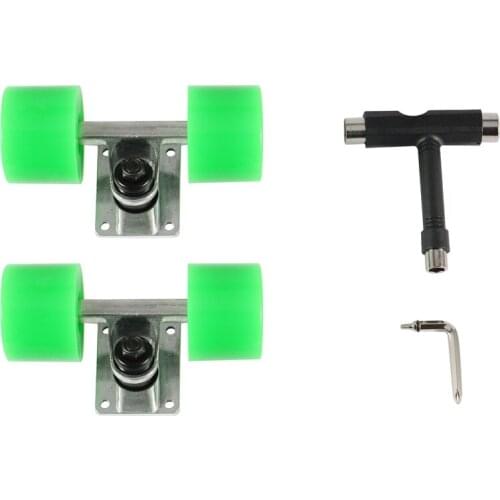 Top!-Mini Skateboard Truck 3.25inch Parts Skateboard 60X45mm ABEC 9 Bearing Kit Truck