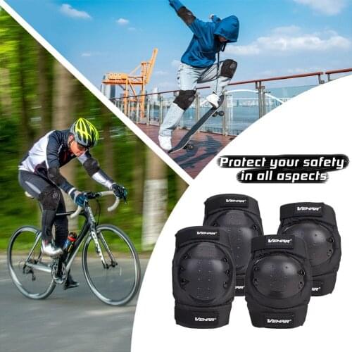 Protective Gear Set for Youth/Adult Knee Pads Elbow Pads for Skateboarding Roller Skating Inline Skate Cycling Bike Scootering