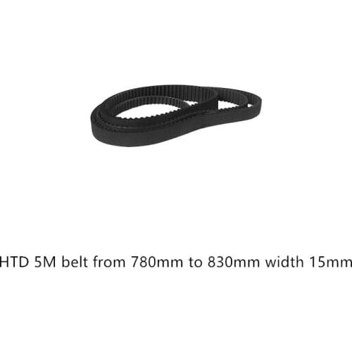 Laser machine belt Engraving 5M Timing 775mm to 825mm width 15mm HTD5M synchronous Belt 775-5M 825-5M