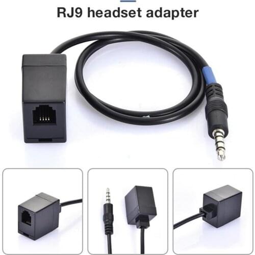 3.5 MM RJ9 Telephone Wiring Harness 4P4C Earphone Converter Female Extension Cable Phone Cable To 3.5MM Female To Male Adapter