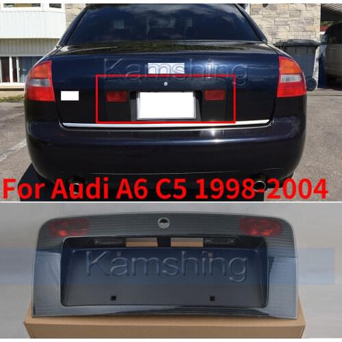 CAPQX For Audi A6 C5 1998 1999 2000 2001 2002 2003 2004 3.0L Rear Number Light Frame License Plate lamp cover holder
