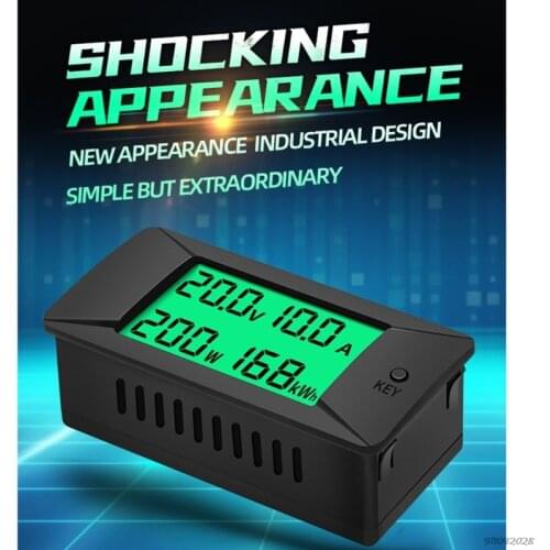 Newest 0-300V Shunt Bulit-In DC Digital Battery Tester Bidirectional Ammeter Voltmeter Power Energy Watt Meter M5 21 Wholesales