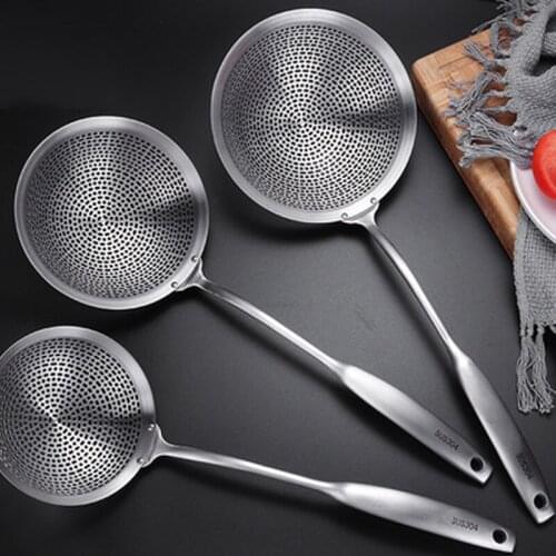 304 stainless steel colander factory direct kitchen drain tight leakage hot pot leakage filter screen leakage household scoop si