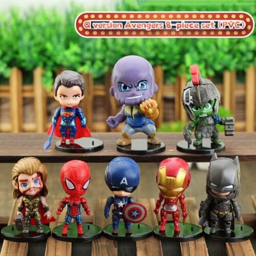 Marvel Avengers 3 Infinity War Movie Anime Super Heros Spiderman Captain America Iron Man Hulk Thor Superhero Action Figure Toys