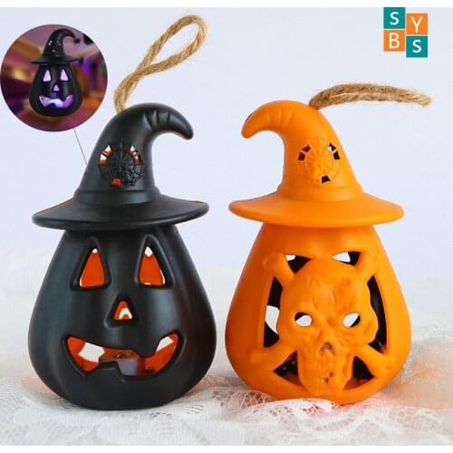 Halloween Pumpkin Lantern LED Decoration Light Table Top Decoration Pumpkin Party Happy Halloween Party Decor For Home 2021