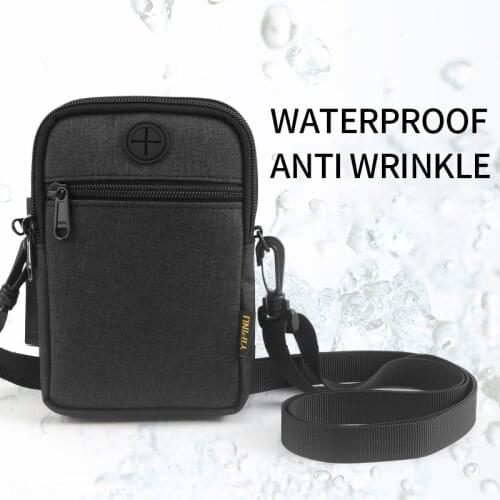 Waterproof Outdoor Sports Bag Mobile Phone Wallet Purse Case Pouch Zipper Army Adjustable Shooulder Bag Loop Belt Holster Pocket
