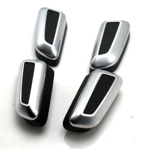 For Audi A4 B6 A6 c6 chrome seat regulator chrome plated knob switch button For Audi C6 Q5 Q7 B6 B7 816 817 818 819