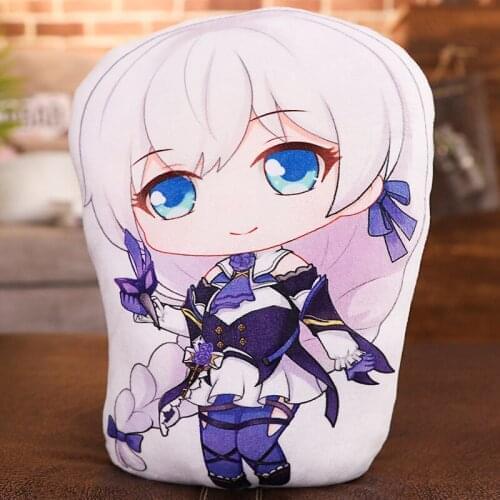 Game Honkai Impact 3 Plush Toy MmiHoYo Kiana Kaslana Raiden Mei Model doll Pillow Cushion double sided case cosplay 45cm