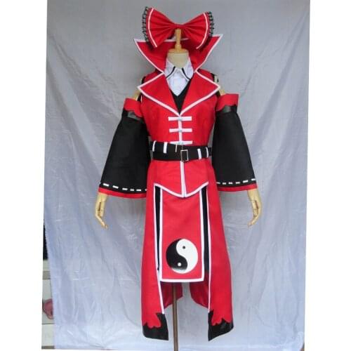 Anime Touhou Project Hakurei Reimu Cosplay Costume Adult Witch Halloween Suit L321