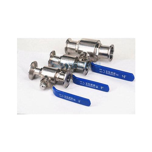Multiple SUS316 Stainless Steel Sanitary 1.5"-4" Tri Clamp Ball Valve For Homebrew Dairy Product