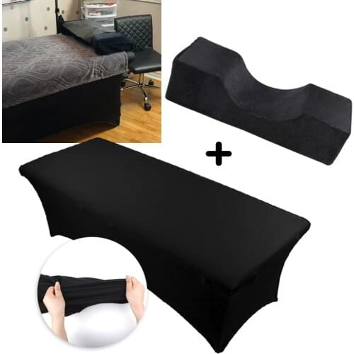 Lash Pillow Memory Foam Neck Support Eyelash Extension Elastic Bed Cover Sheets Eye Makeup Salon Grafting False Eyelashes Tools