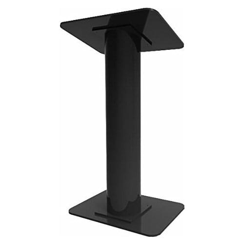 Fixture Displays Black Acrylic Plexiglass Church Podium Pulpit Lectern Black