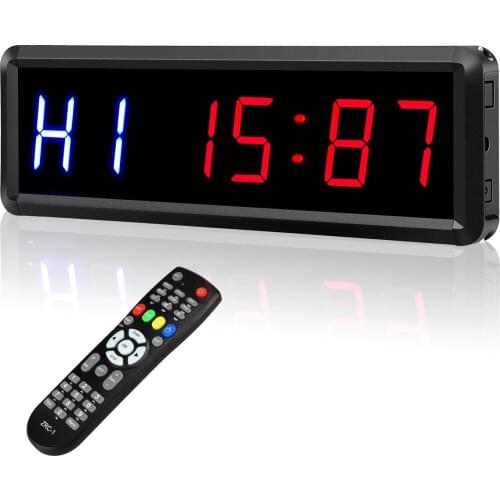 Programable Remote control LED crossfit timer Interval Timer garage timer sports training clock Crossfit gym timer
