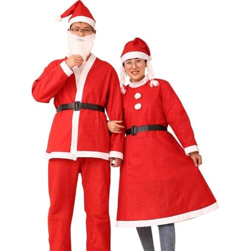 Christmas Costume Party and Holiday DIY Decoration Christmas Halloween Performance Clothes Men and Women Size Cheap Holiday Prop