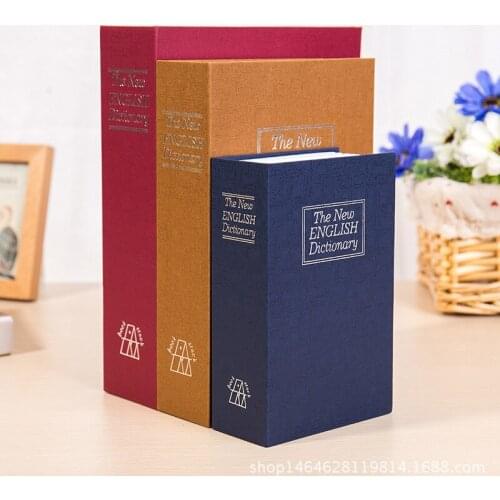 Book safe deposit box large password box tape lock banknote deposit box childrens lovely creative birthday money box coin bank