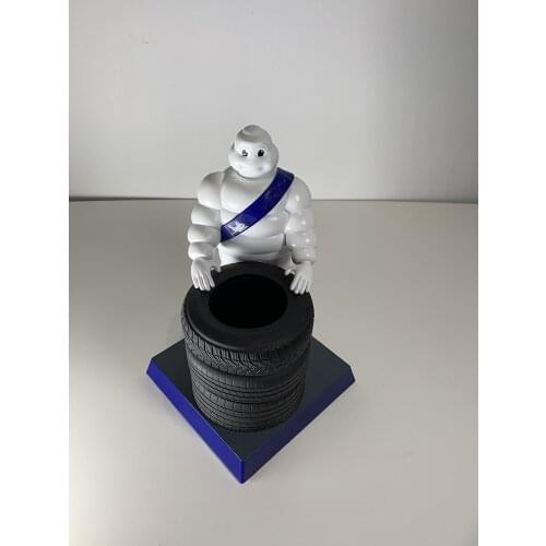 Cute White Holding Tire Doll Car Decoration Interior Dashboard Decoration Ornament Car-Styling car accessories Birthday Gift