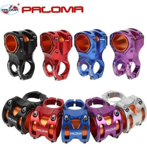 PALOMA 0 Degree Bike Stem 35/50mm 31.8/35mm 28.6mm CNC Aluminum Stem Lightweight MTB AM XC Mountain Bike Downhill Cross Country