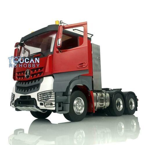 1/14 LESU Hercules RC Metal 6*6 Chassis Painted DIY Cabin Tractor Truck Motor THZH0823-SMT2
