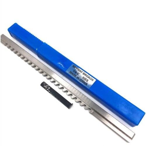 1/4 C Push-Type Keyway Broach Inch Size HSS Broach Cutting Cutter Machine Tool