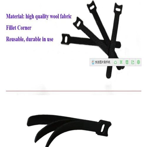 120pcs 150*12mm Magic Nylon Reusable Cable Ties with Eyelet Holes back to back cable tie nylon strap Magic hook loop fastener