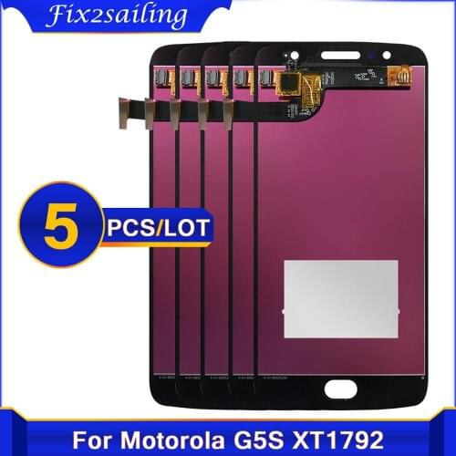 5 pieces/lot Test ORIGINAL 5.2" LCD For Motorola Moto G5S Display Touch Screen XT1793 XT1794 XT1792 Digitizer G5S XT1795 LCD