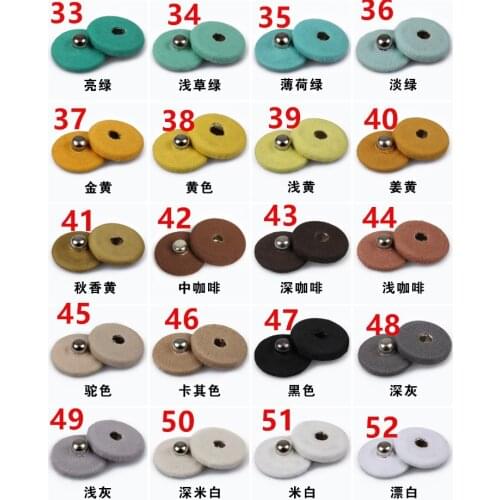 50 Set Metal Fabric Cover Snap Button Fastener Spring Press Studs Button Popper Sewing On Coat ,Jacket Rivet Fabric 12/18/21mm