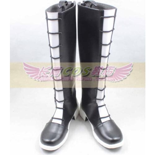 HunterxHunter Alluka Zoldyck Aruka Black Long Cosplay Shoes Boots C006