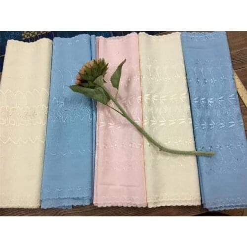 Four-color bilateral wave edge full embroidery Polyester wide lace clothing household items DIY accessories