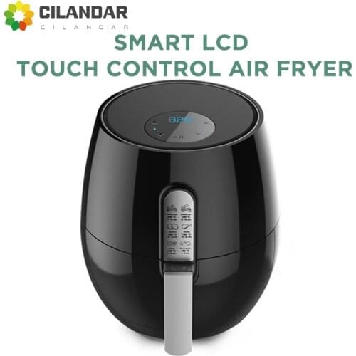 1400W Multifunctional Smart Touch LCD 5.2L Air Fryer Fried Chicken Wings French Fries Baked Salmon Bread Pizza