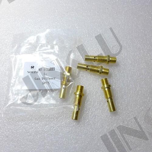 51 M10x1.25 Gas Diffuser 20PK Replacement Magnum 100L Tweco Mini/#1 MIG Welding Guns