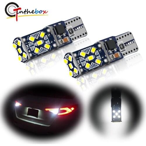 GTinthebox 2PCS Super Bright Canbus T10 W5W 168 194 LED Car Interior Reading Light License Plate Light Auto Wedge Parking Bulbs