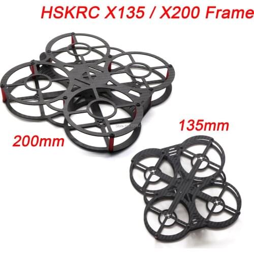 HSKRC FPV Mini 3inch X135 135mm / 5inch X200 200mm Carbon Fiber Quadcopter Frame for Mini RC Drone Quadcopter