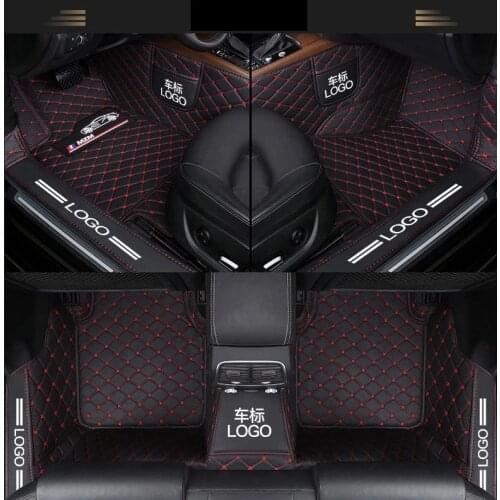 Flash mat leather car floor mats for Bmw X5 E53 E70 2004-2013 2014- 2016 2017 2018 Custom auto foot Pads automobile carpet cover