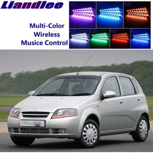 LiandLee Car Glow Interior Floor Decorative Seats Accent Ambient Neon light For Daewoo Kalos