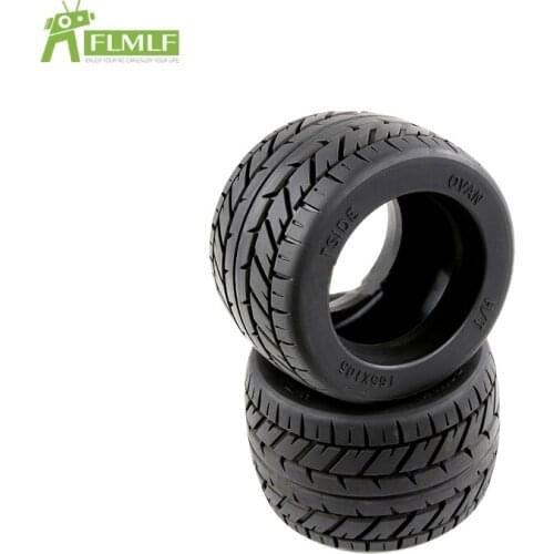 On-Road Wheel Tyres Skin Set Fit for 1/8 HPI Racing Savage XL FLUX ROFUN ROVAN TORLAND Monster Brushless Truck Toys Parts