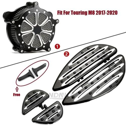 Fit For Harley 2018-2020 FLFB Softail Fat Boy road king street glide M8 FLHX FLHR FLTR FLHT Black Rider Passenger Deep cnc cut F