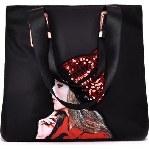 Sequin Girls overnight Travel Bag Large Capacity Travel Shoulder Bag Big Size Hand Luggage bag Waterproof Weekend Duffle Bag