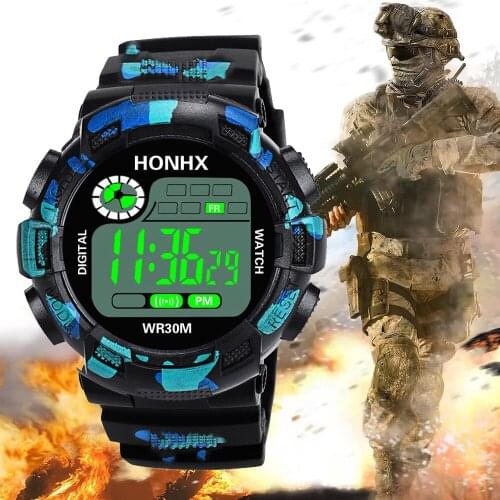 Luxury Men Digital Watch Waterproof Military Army Sport Watches Men Analog LED Wrist Watch Silicone Mens Digital Watches 2020