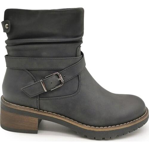 New Women Ankle Boots Thick Bottom Zipper Shoes Women Winter Warm Shoes Fashion Cool footwear Size 36-41