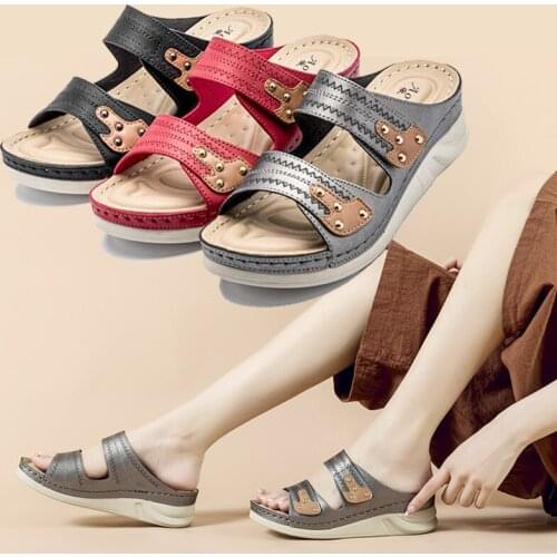 Women Sandals Fashion Wedges Shoes For Women Slippers Summer Shoes With Heels Sandals Flip Flops Women Beach Casual Shoes