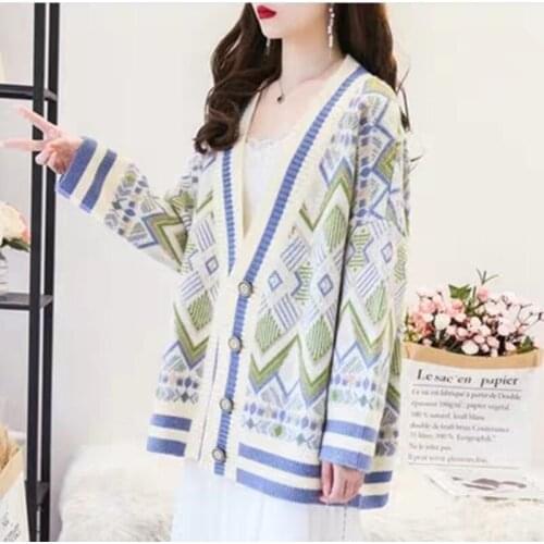 Womens Winter Fashion 2019 Caridgan Sweaters Hand Knitting Sweater Patterns Femme Button Chenille Thick Long Cardigan AA4981