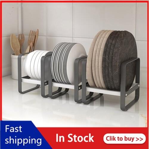 1/2/4 Pcs Kitchen Cabinet Storage Shelves Plates Dishes Chopping Board Storage Rack Bowl Cup Holder Kitchen Closet Organizer NEW
