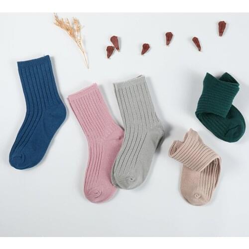 1 Pair Spring Autumn New Cotton Fashion Cute Unisex Baby Girl Clothes Newborn Fresh Candy Color Baby Socks Sock