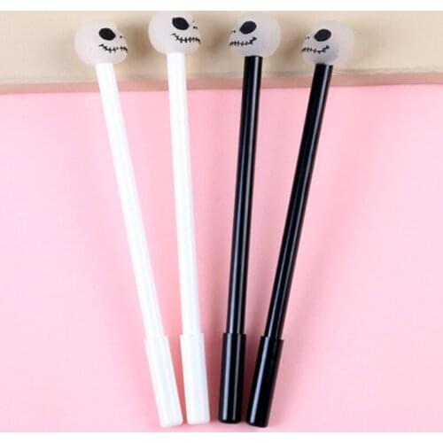 2021 New 10 Pieces Refillable Gel Pen Set Luminous Skeleton Gel Pen 0.5 mm Liquid Ink Pen
